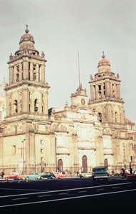 Exterior de la Catedral de la Ciudad de México desde el noroeste, siglo XVI de Unbekannt Unbekannt